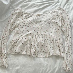 M: L.A. Hearts Tulip Printed Blouse